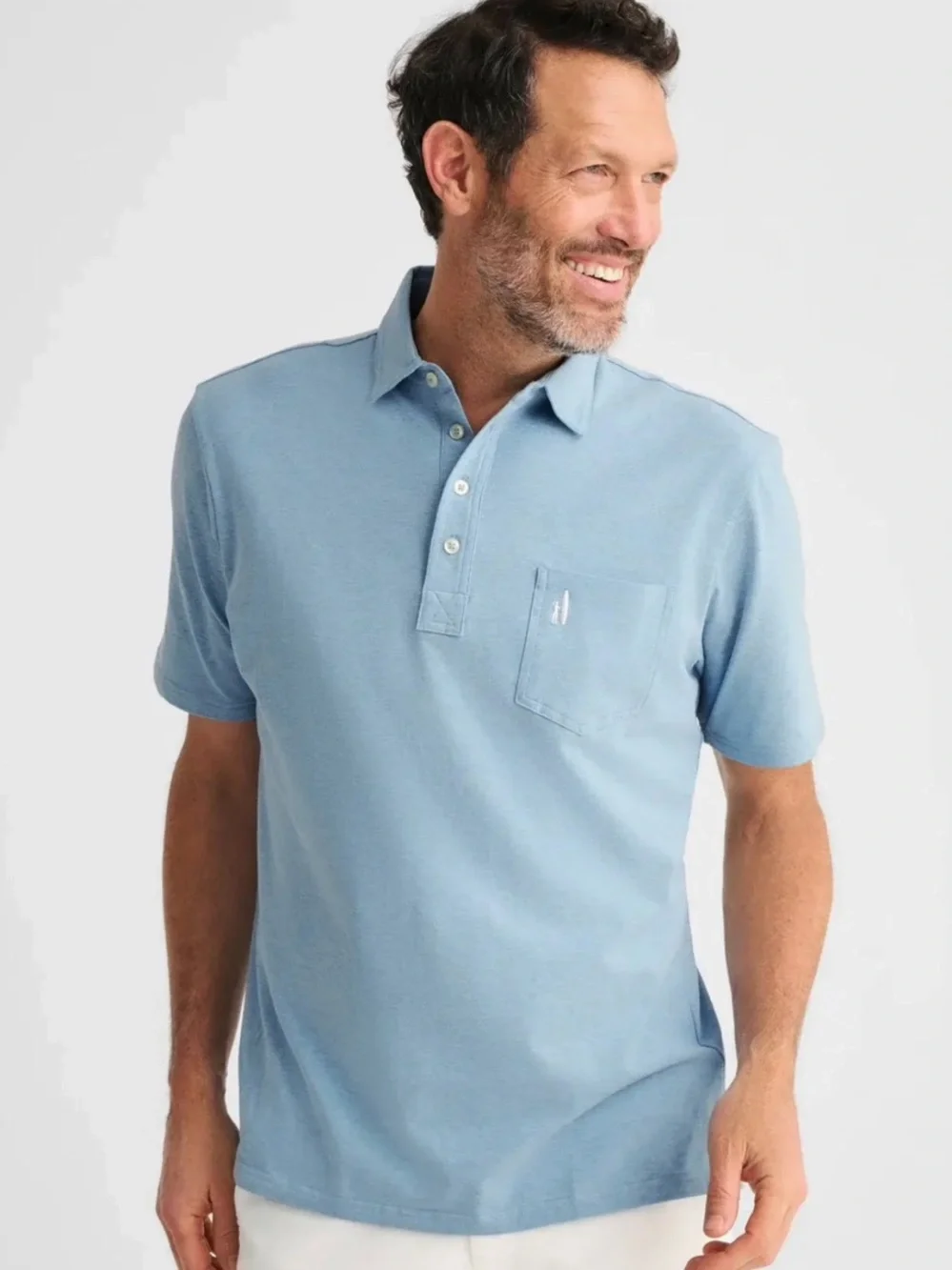 Johnnie-O Hangin Out Men's Cove Heathered Original Polo - Picture 2 of 14